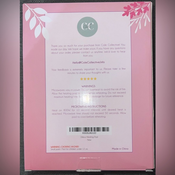 Uterus Plush, Heating Pad for Period Cramps, Hysterectomy Gifts, Pink - NWT - Picture 9 of 9